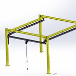 Light weight underslung crane system